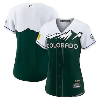 womens nike green colorado rockies 2022 city connect replic